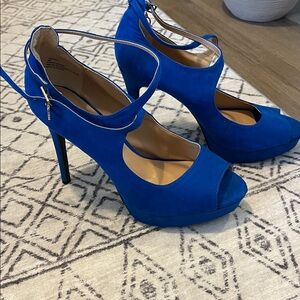 Elegant Blue Women's Heels
